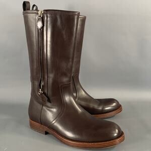 RALPH LAUREN Size 11 Brown Leather Pull On Boots